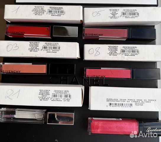 Блески для губ Givenchy, Guelain, Chanel,Collistar