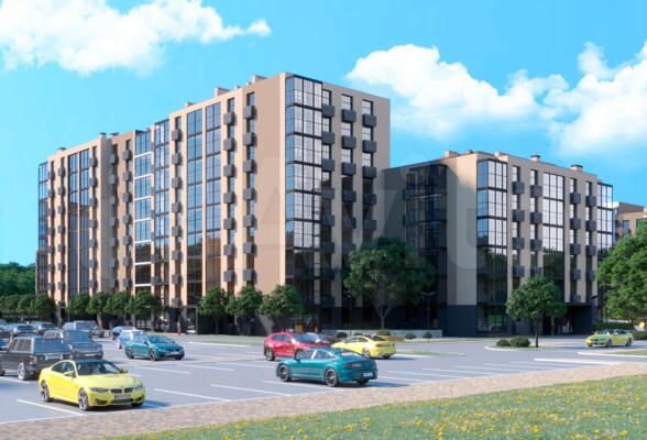 2-к. квартира, 52,3 м², 10/10 эт.