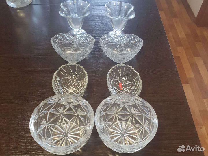 Хрустальные салатники СССР