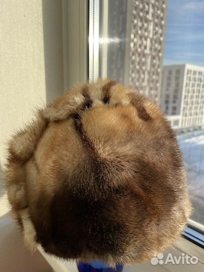 Шапка зимняя норковая женская