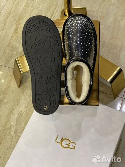 Угги со стразами Ugg Clear Ultra Mini Bling