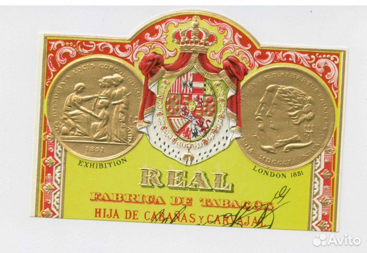 Вкладыши из коробок от сигар 2. Литография. Редк