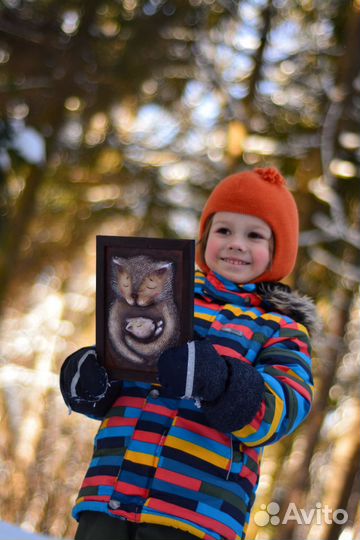 Картина в детскую объемная папье маше