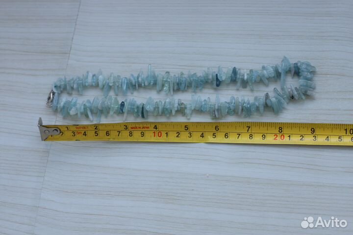 Бусы из аквамарина (натурального)