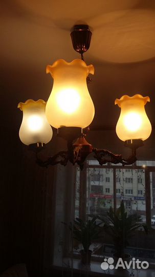 Люстра потолочная бу