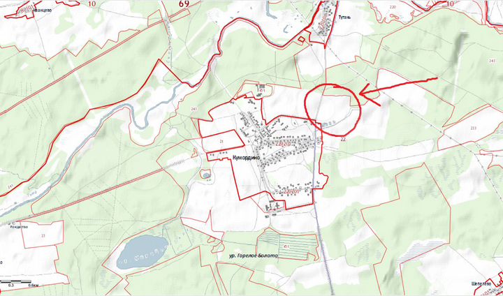 Участок 7,5 га (СНТ, ДНП)