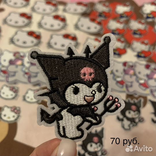 Нашивки на одежду Hello Kitty