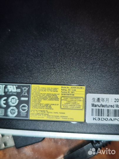 Оптический привод asus sdrw-08U9M-U