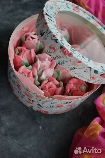 Зефирные тюльпаны в коробке