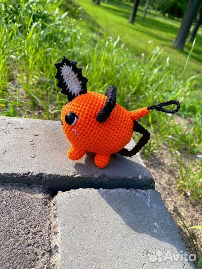 Почита Chainsaw man Вязаные игрушки