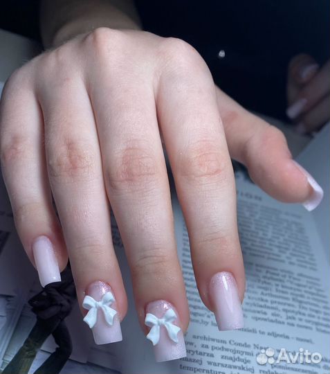 Маникюр наращивание ногтей