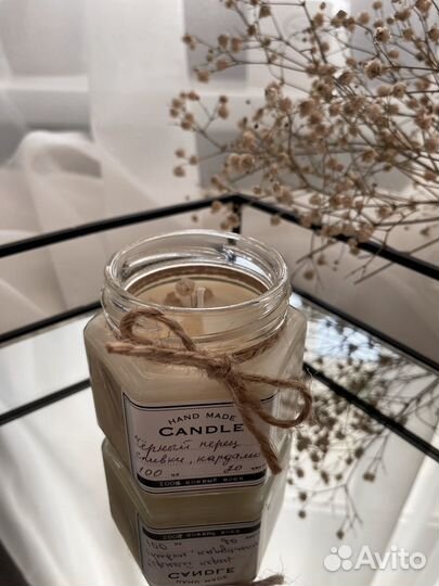 Свечи соевый и кокосовый воск