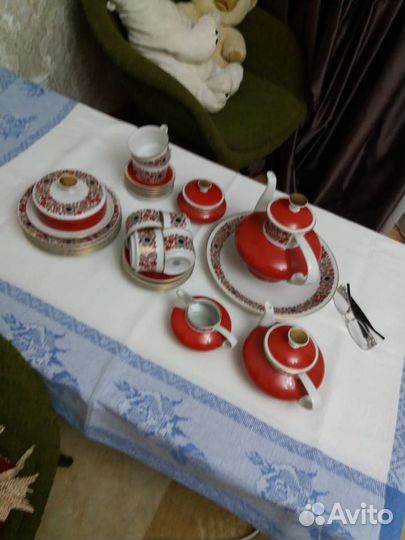 Чайный сервиз (GDR) Рушник на 6 персон, 1970 тых