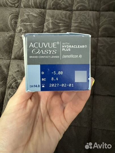 Линзы acuvue oasys -5