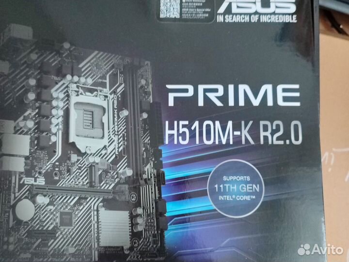 Материнская плата asus prime h510m k