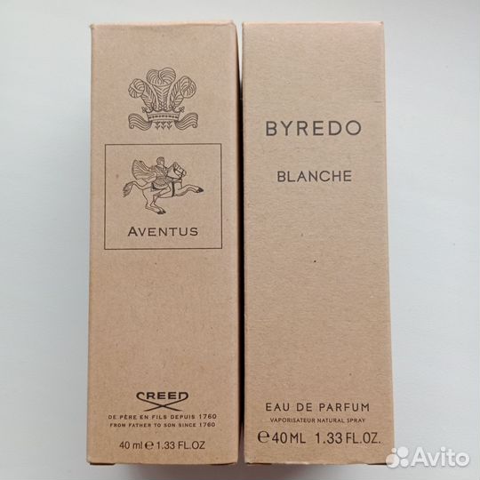 Духи byredo blanche, creed aventus белый40ml