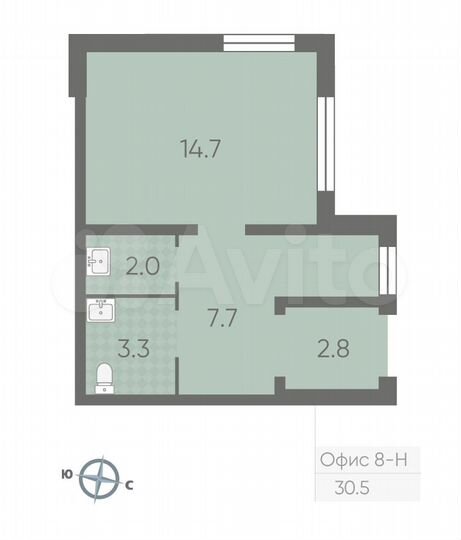 Офис 30.5 м.кв