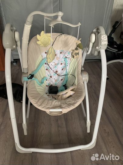 Детские электронные качели+шезлонг