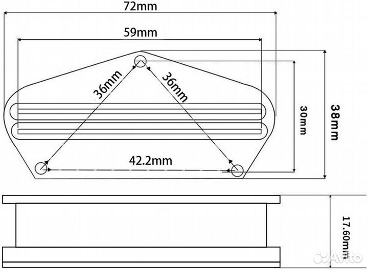 Fleor M00867-03 - Звукосниматель для электрогитары