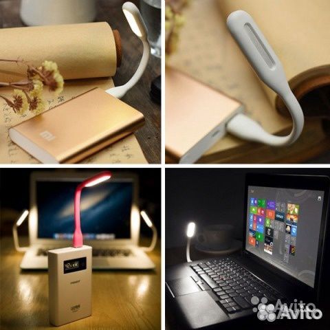 Гибкая светодиодная USB лампа фиолетовая