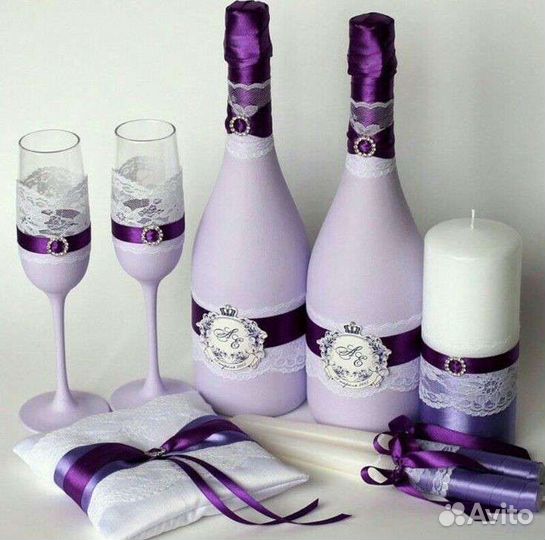Свадебное шампанское/фужеры/семейный очаг