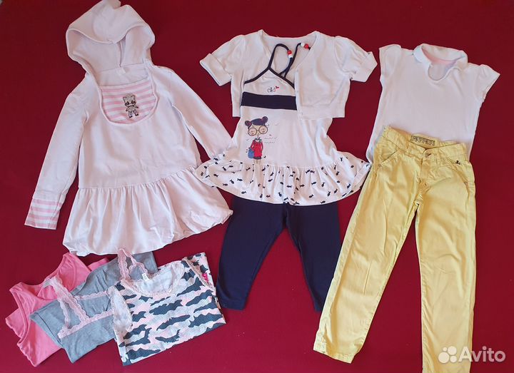 Вещи пакетом (Италия, Франция)для девочки 116-128