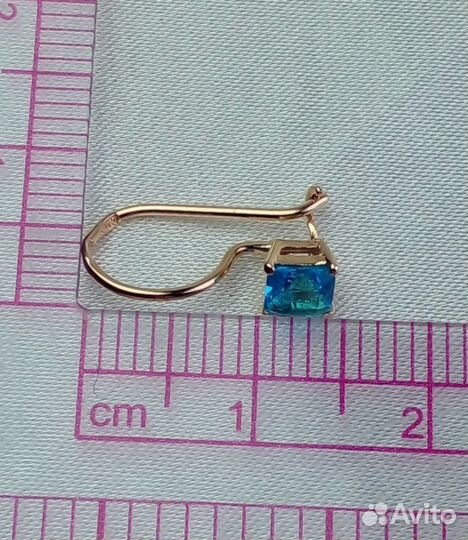 Серьги c топазами (с)