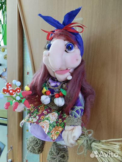 Баба Яга, Игрушка, поделка, интерьерная игрушка