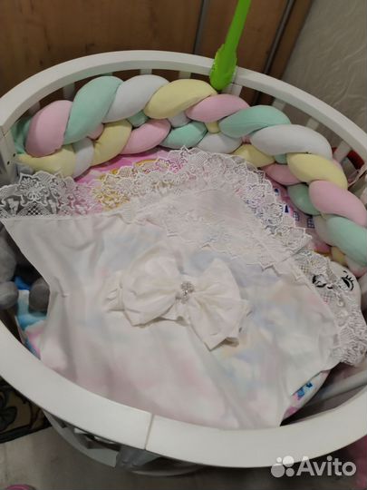 Комплект на выписку комбинезон - платье 56 р