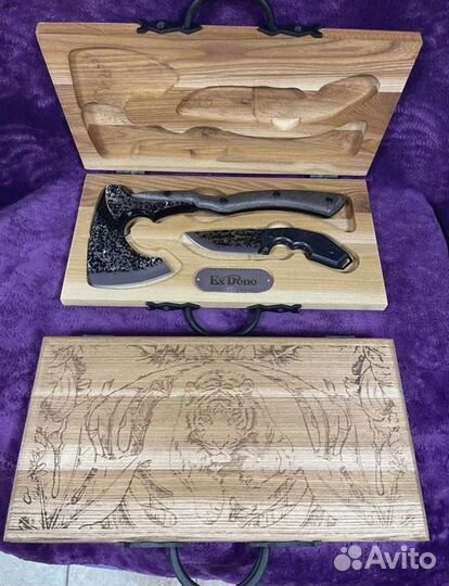 Подарочный набор топор + нож