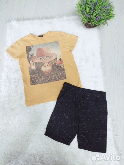 Летние фирменные комплекты мальчику 134-140 см