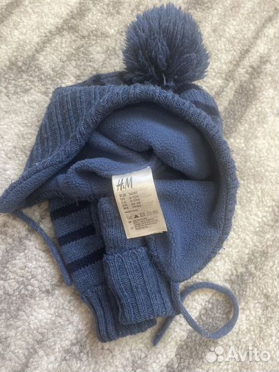 Комплект шапка и варежки