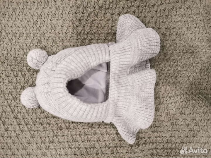 Шапочка для малыша, зимняя, размер 38-40