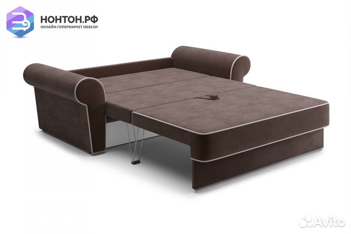 Диван еврокнижка Прованс коричневый