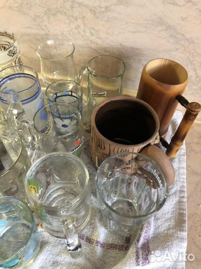 Пивные кружки и бокалы