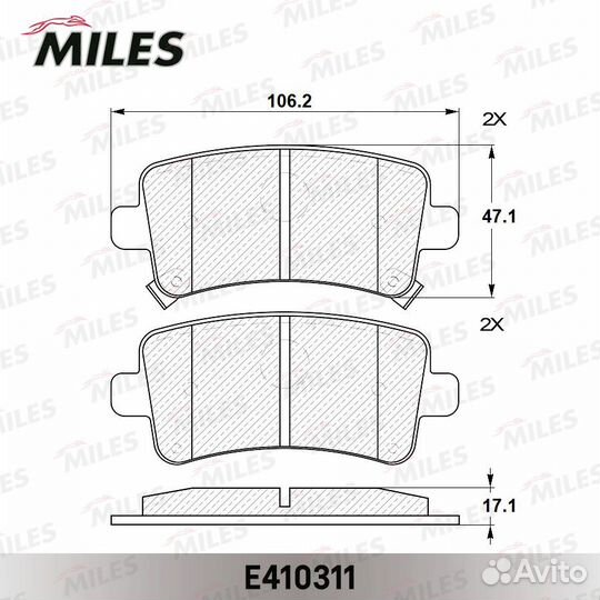 Колодки тормозные opel insignia 08/saab 9-5 10- задние