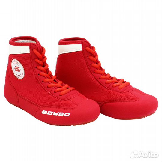 Борцовки на твердой подошве BoyBo красные (42)