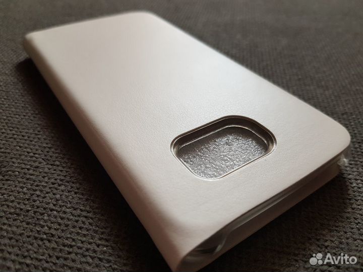 Чехол-книжка S-View для Samsung Galaxy S6 (белый)