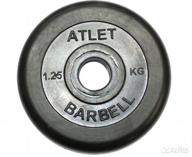 Диск обрезиненный Barbell Atlet 31 мм