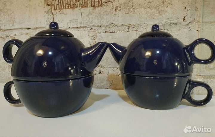 Чайник заварочный с чашкой, ситечко для заварки