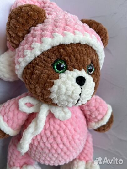 Вязаные игрушки мишка