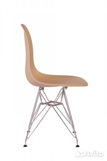 Стул Eames капучино, опора металл