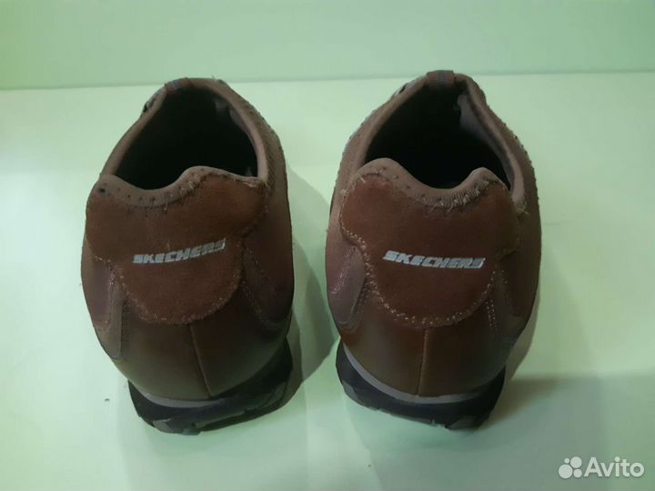 Женские Кожаные Кроссовки Skechers