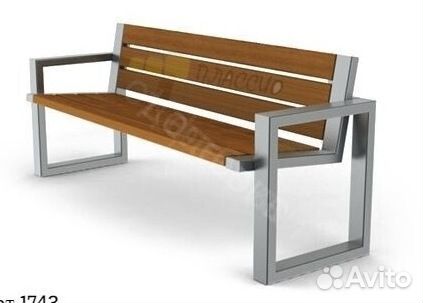 Скамья в стиле лофт