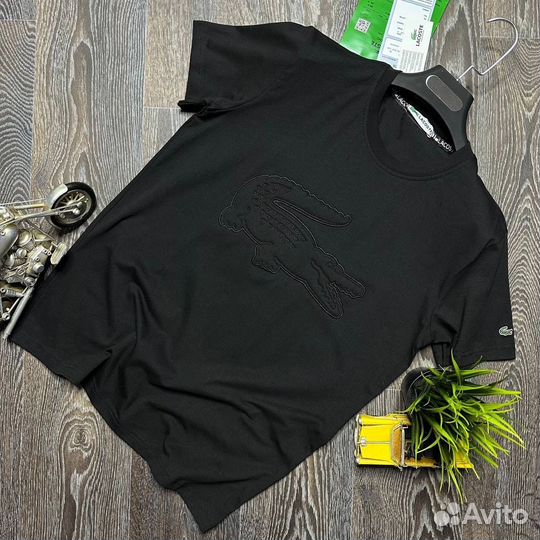 Футболка lacoste черная