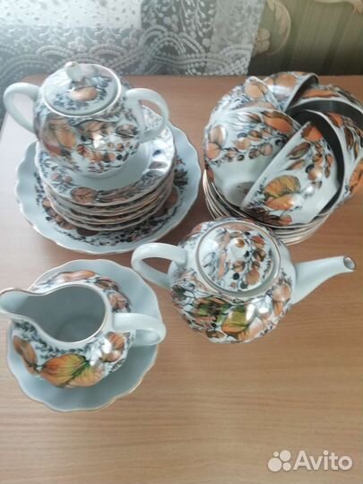 Чайный сервиз лфз, тарелки и селедница СССР