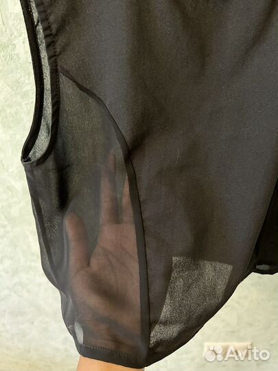 Кроп топ черный