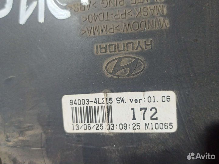 Приборная панель Hyundai Solaris солярис механика