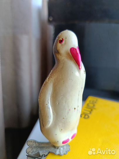 Елочные игрушки СССР на прищепке Пингвин