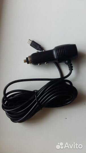 Зарядка в Авто - microusb 3 метра, 2А + USB выход